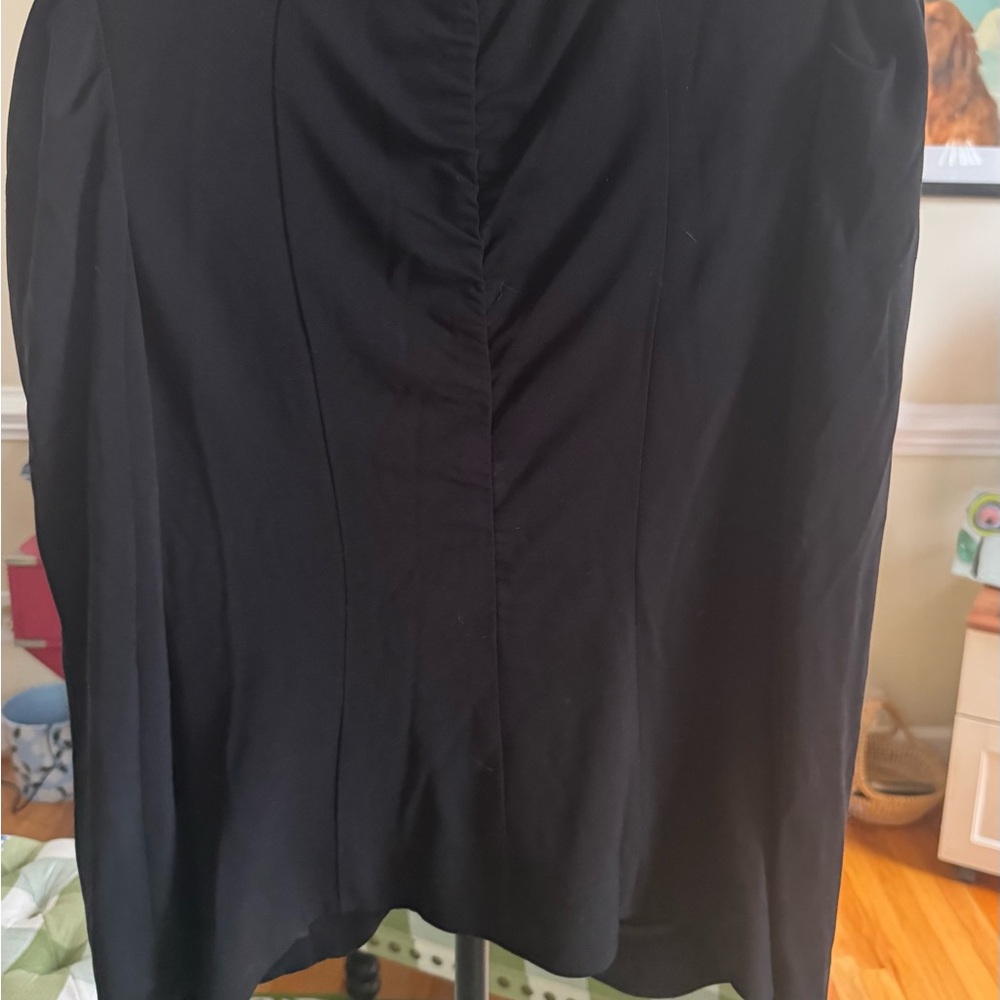 Leifsdottir for Anthropologie Black Blazer with Floral Lining-size 6 - Picture 5 of 11